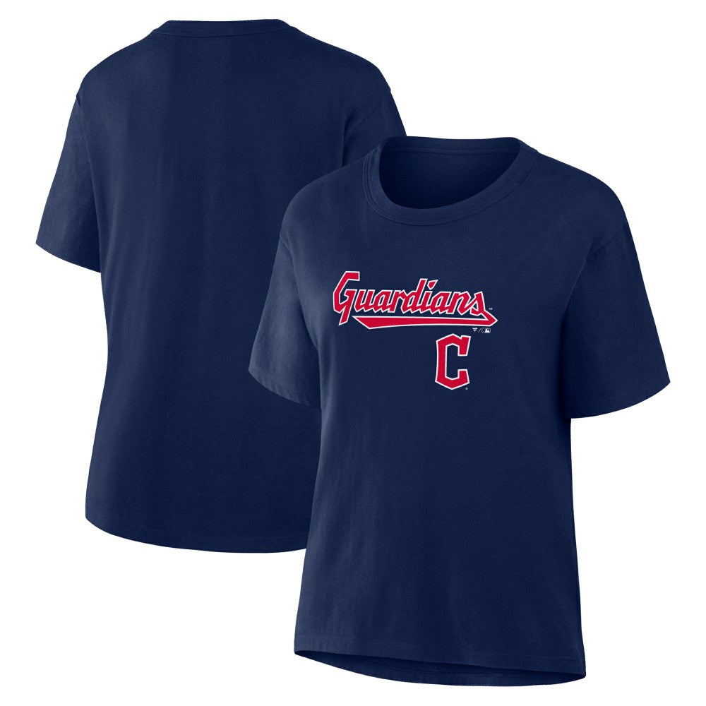 Cleveland Guardians Women's Lockup Legacy T-Shirt Navy