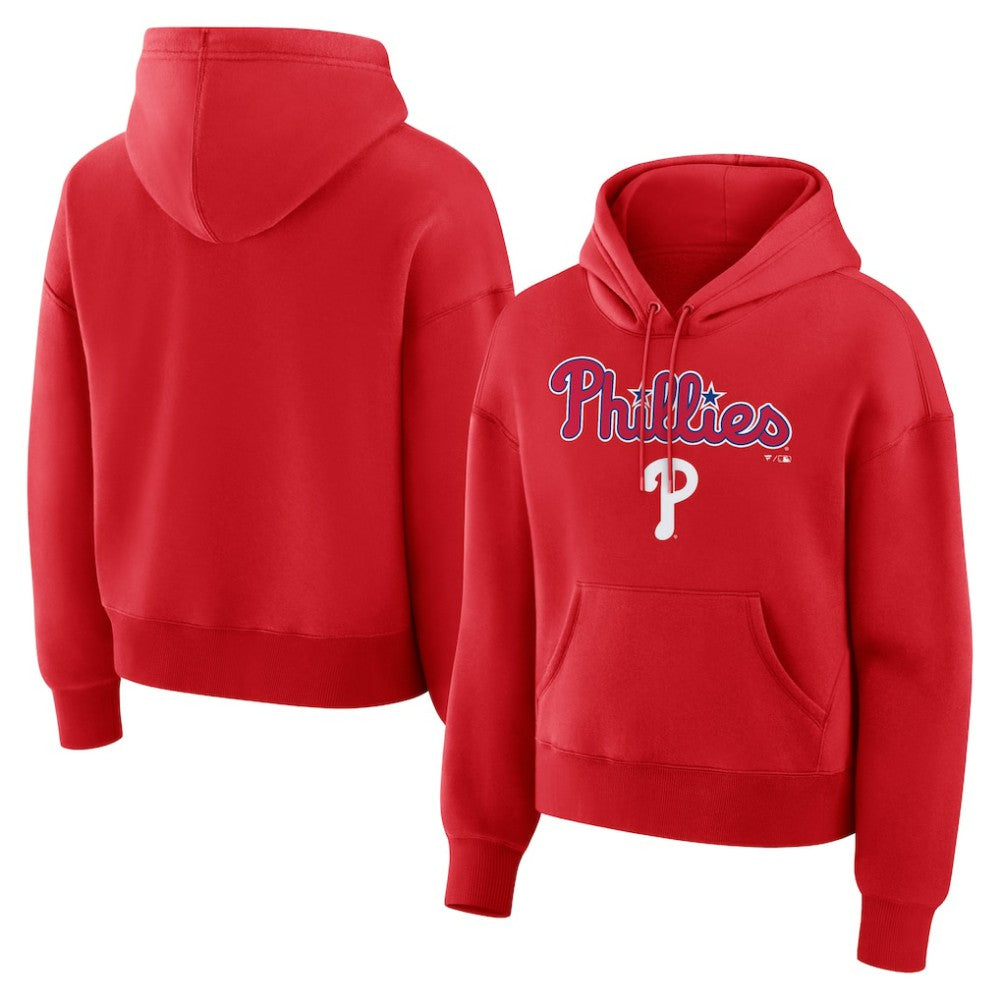 Philadelphia Phillies Women's Lockup Legacy Fleece Hoodie Red