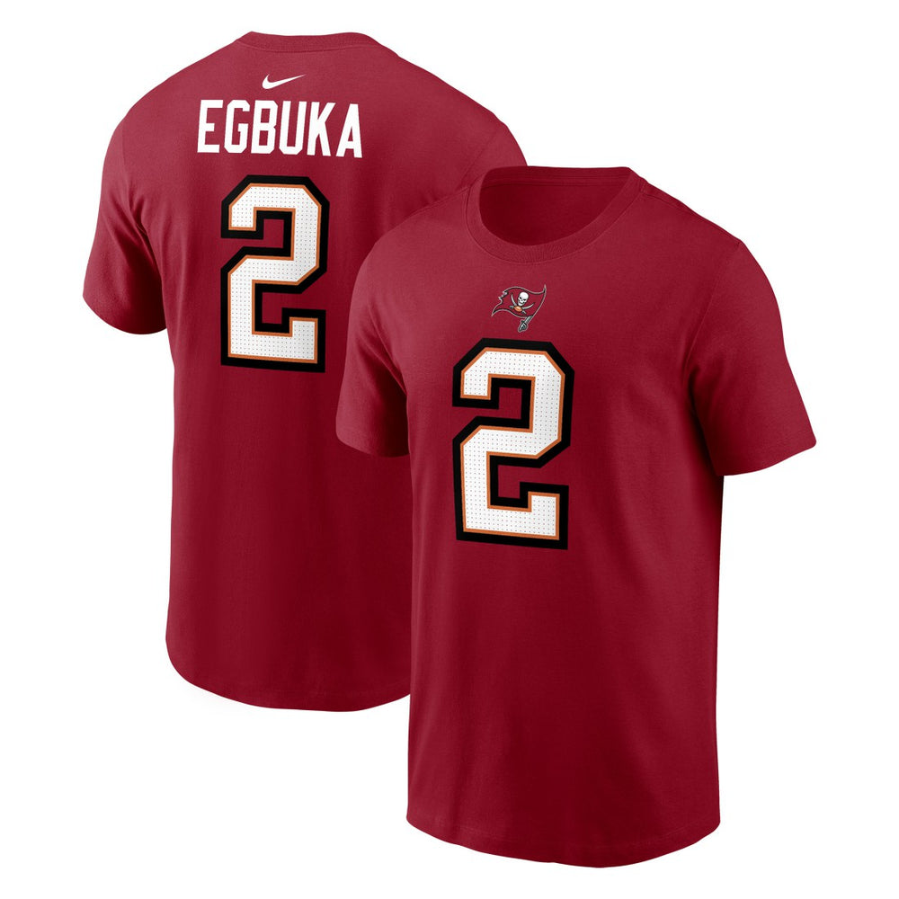 Emeka Egbuka Tampa Bay Buccaneers Player Name & Number T-Shirt - Red discount