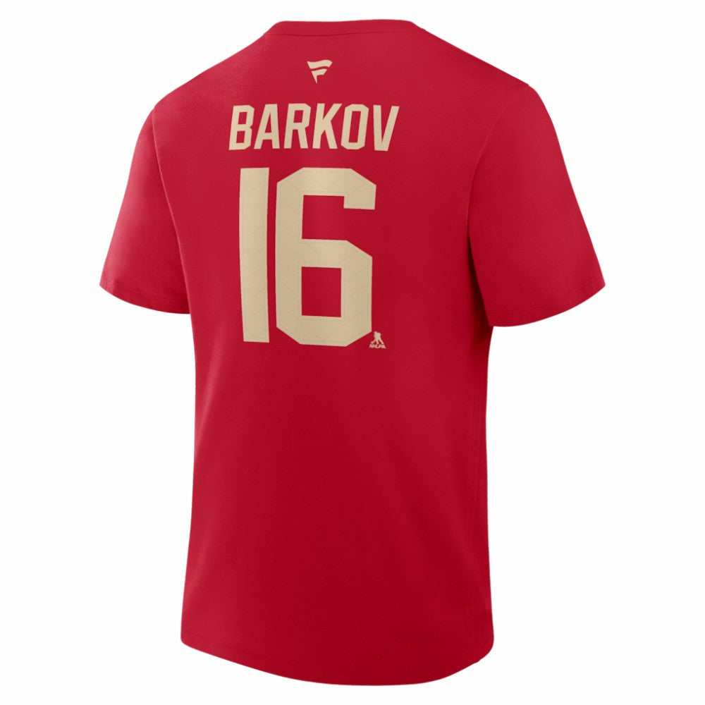 Aleksander Barkov Florida Panthers Fanatics 2026 NHL Winter Classic Authentic Stack Name & Number T-Shirt - Red T-shirts