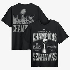 Seattle Seahawks Super Bowl LX Champions Locker Room Trophy Collection Authentic T-Shirt - Black outlet