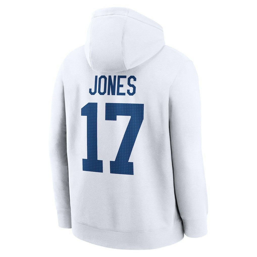 Daniel Jones Indianapolis Colts Player Name & Number Fleece Hoodie - White for sale
