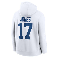 Daniel Jones Indianapolis Colts Player Name & Number Fleece Hoodie - White for sale
