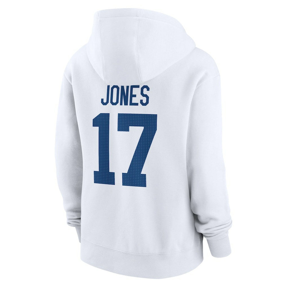 Daniel Jones Indianapolis Colts Women's Player Name & Number Fleece Hoodie - White on sale