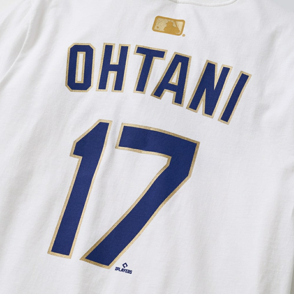 Shohei Ohtani Los Angeles Dodgers 2026 Gold Collection Name & Number T-Shirt White