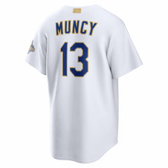 Max Muncy Los Angeles Dodgers 2026 Gold Collection Stadium Jersey White