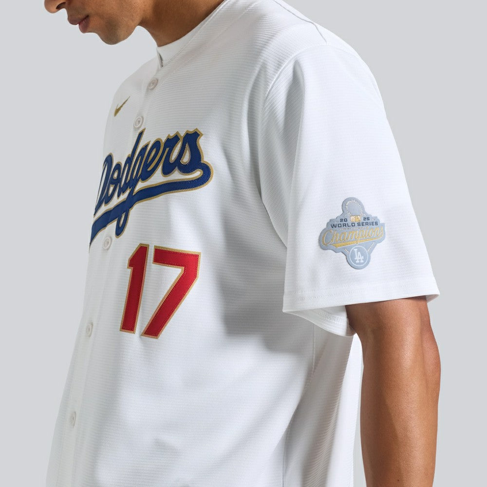 Shohei Ohtani Los Angeles Dodgers 2026 Gold Collection Stadium Jersey White