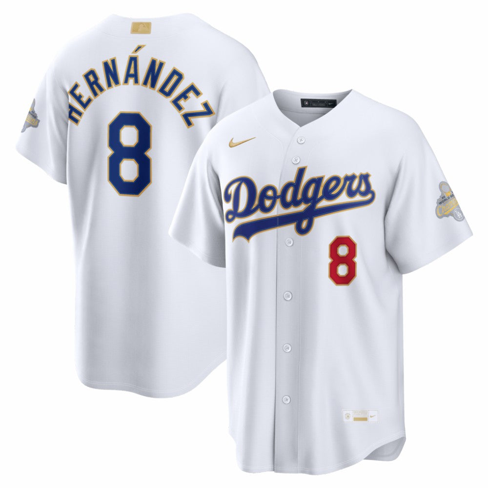 Enrique Hernández Los Angeles Dodgers 2026 Gold Collection Stadium Jersey White