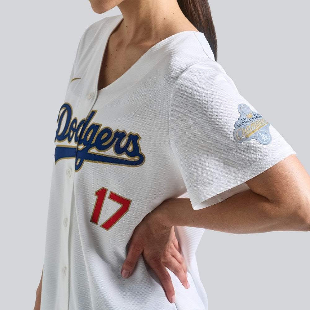 Shohei Ohtani Los Angeles Dodgers Women's 2026 Gold Collection Stadium Jersey White
