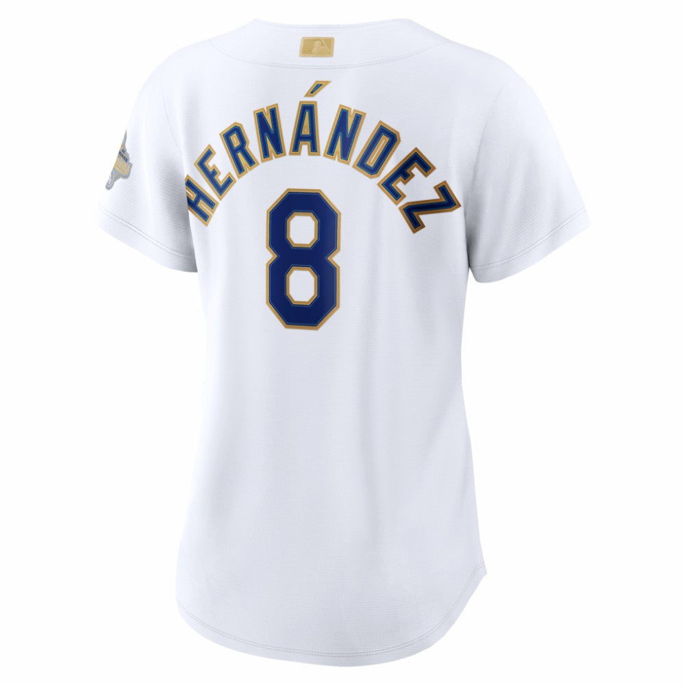 Enrique Hernández Los Angeles Dodgers Women's 2026 Gold Collection Stadium Jersey White