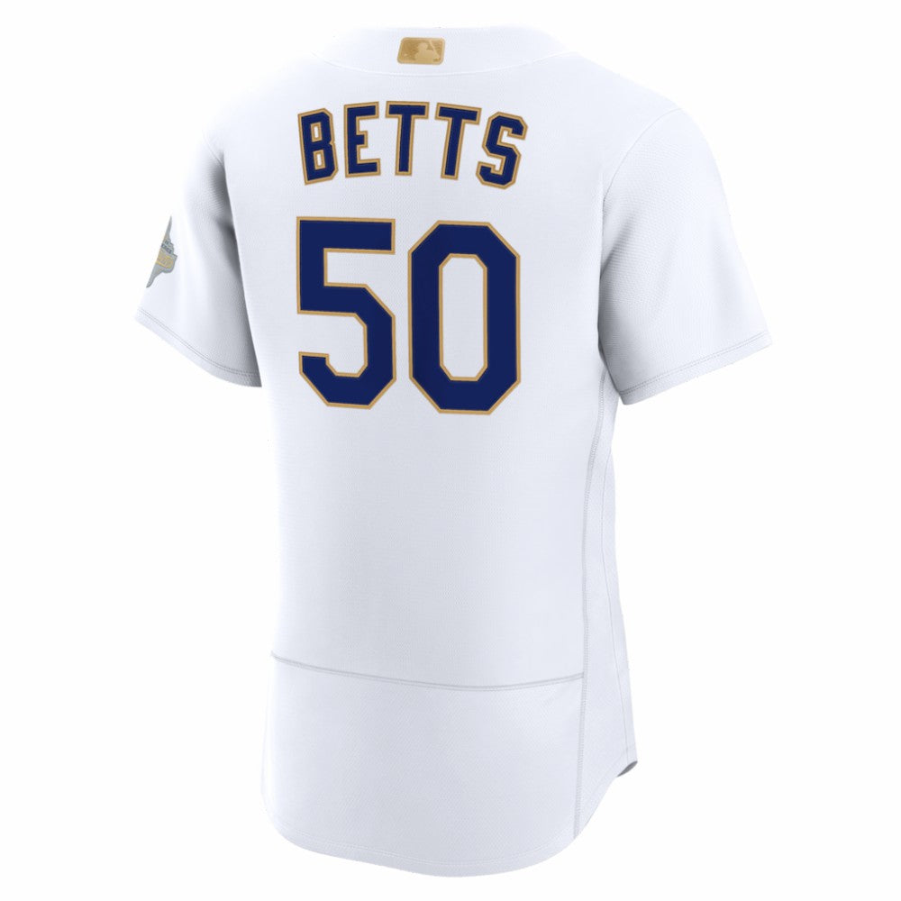 Mookie Betts Los Angeles Dodgers 2026 Gold Collection Authentic Jersey White