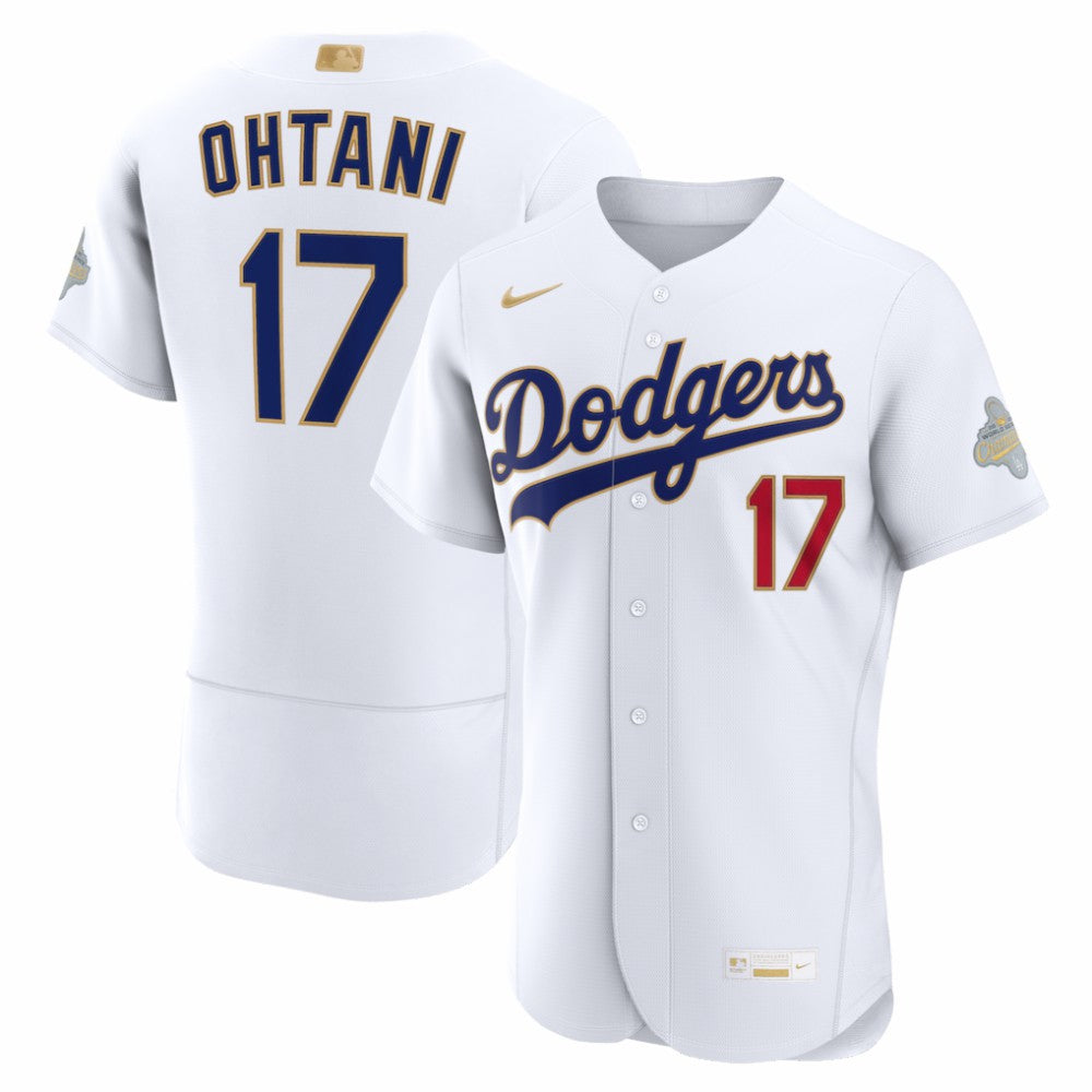 Shohei Ohtani Los Angeles Dodgers 2026 Gold Collection Authentic Jersey White