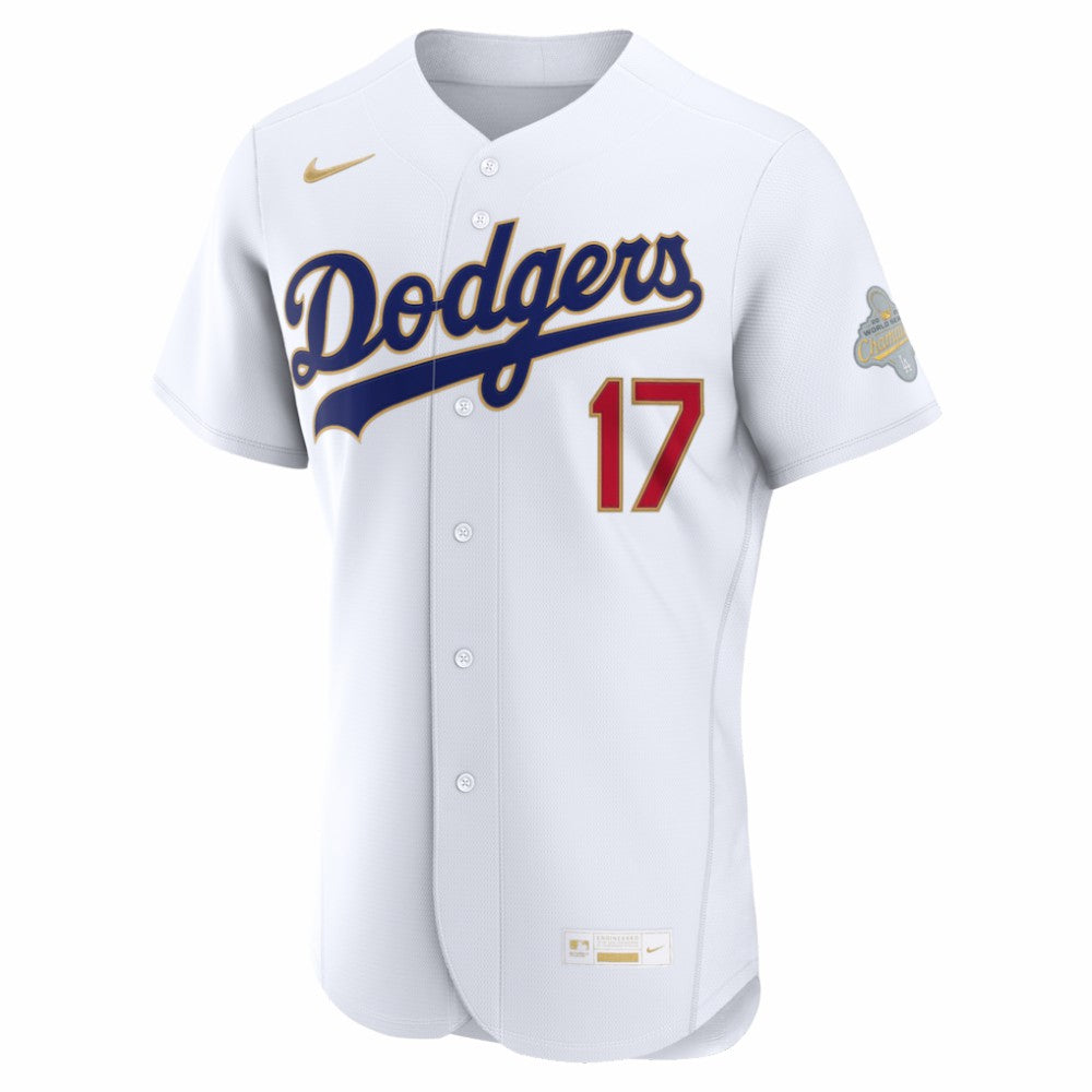 Shohei Ohtani Los Angeles Dodgers 2026 Gold Collection Authentic Jersey White