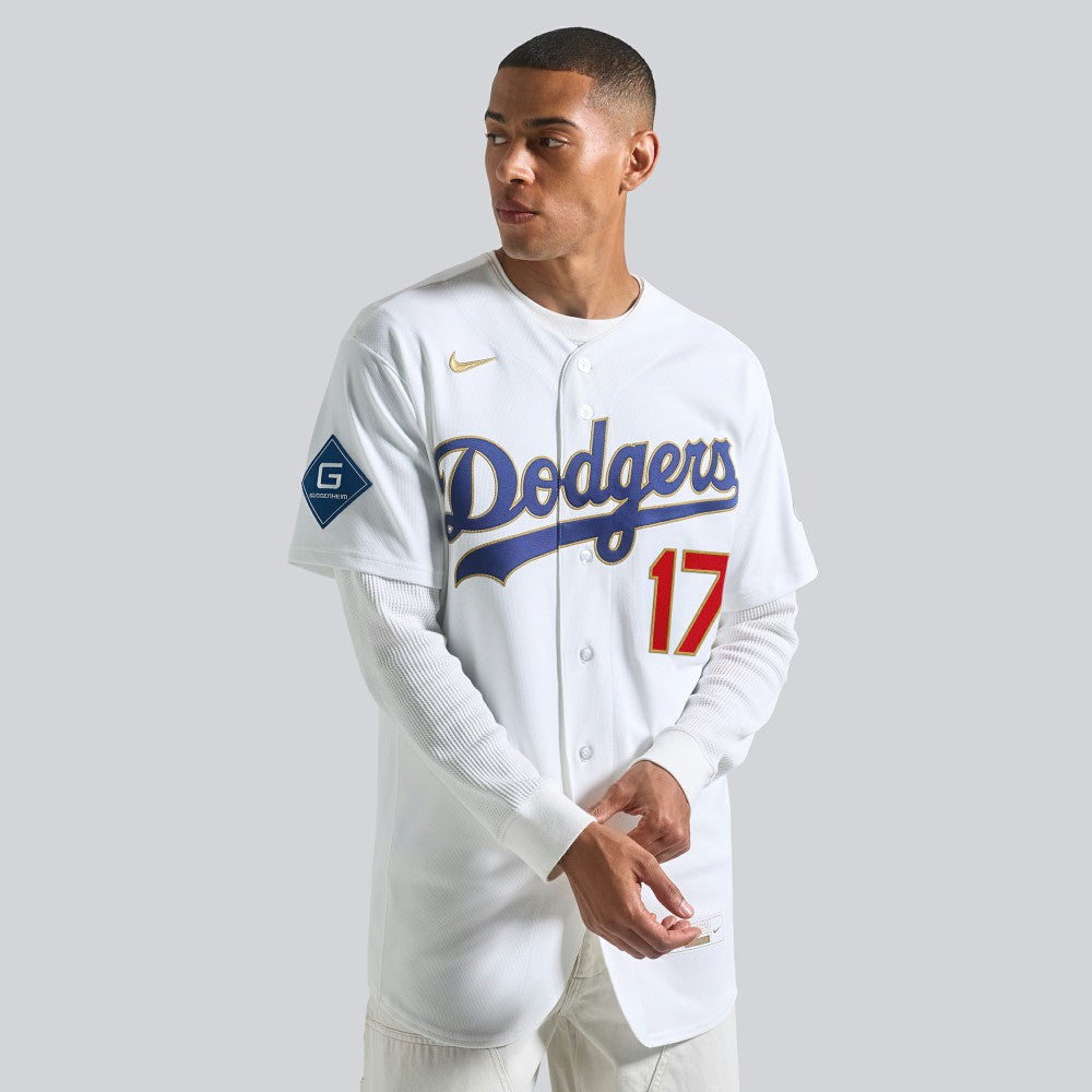 Shohei Ohtani Los Angeles Dodgers 2026 Gold Collection Authentic Jersey White