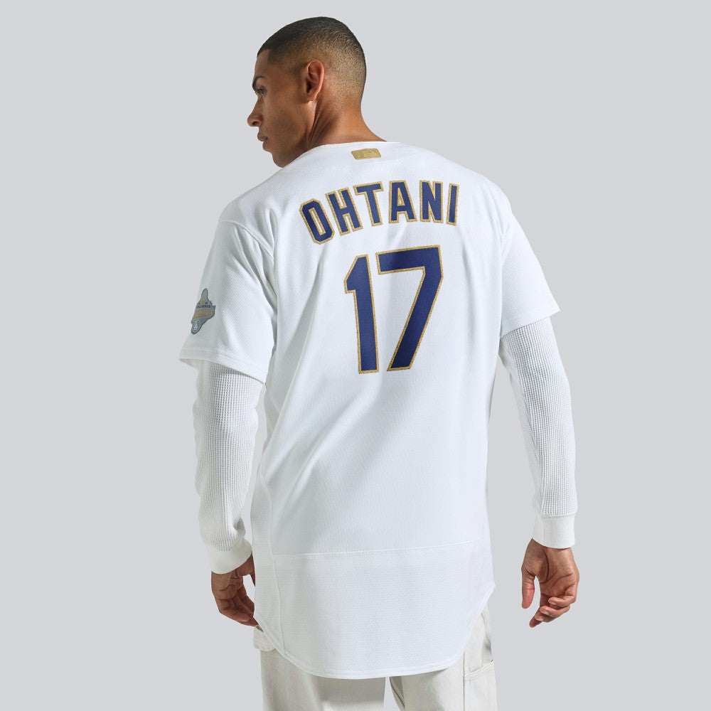 Shohei Ohtani Los Angeles Dodgers 2026 Gold Collection Authentic Jersey White