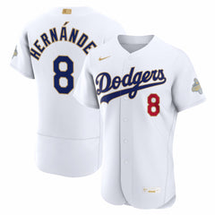 Enrique Hernández Los Angeles Dodgers 2026 Gold Collection Authentic Jersey White
