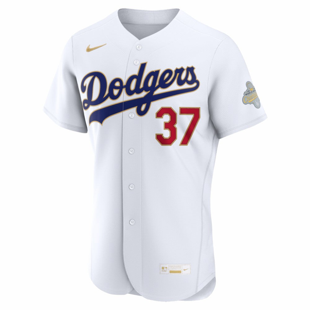 Teoscar Hernández Los Angeles Dodgers 2026 Gold Collection Authentic Jersey White