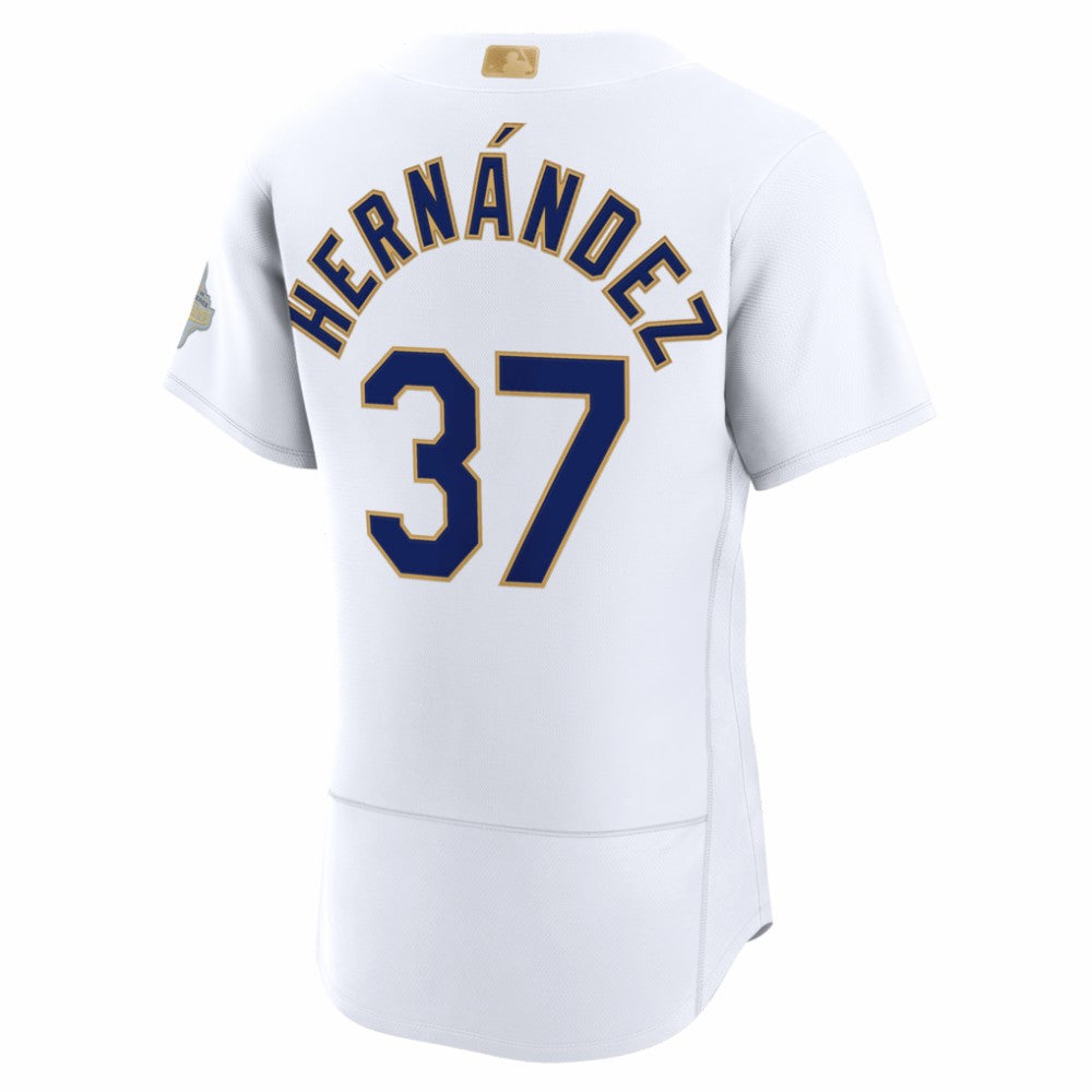 Teoscar Hernández Los Angeles Dodgers 2026 Gold Collection Authentic Jersey White