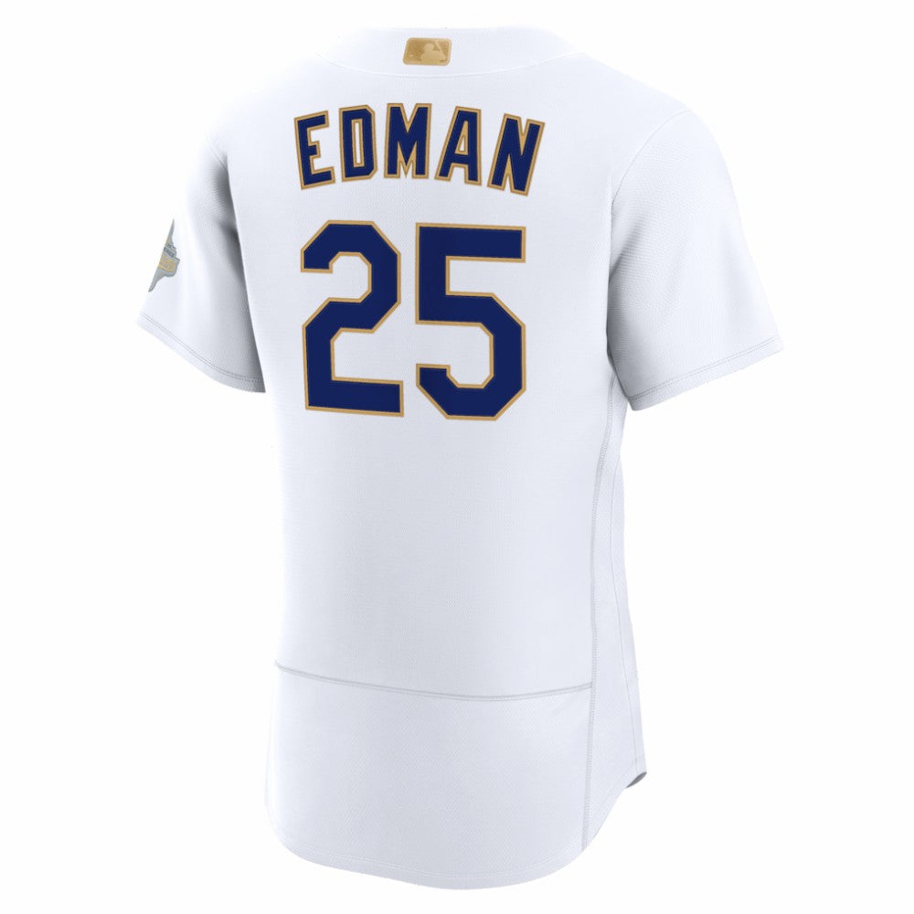 Tommy Edman Los Angeles Dodgers 2026 Gold Collection Authentic Jersey White