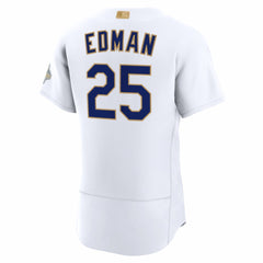Tommy Edman Los Angeles Dodgers 2026 Gold Collection Authentic Jersey White