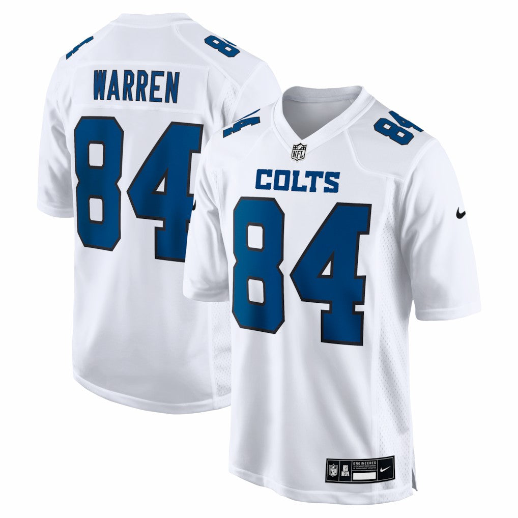 Tyler Warren Indianapolis Colts Fashion Game Jersey - Tundra White outlet