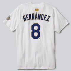 Enrique Hernández Los Angeles Dodgers 2026 Gold Collection Name & Number T-Shirt White