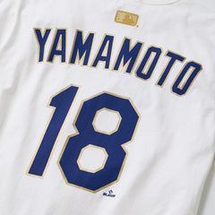 Yoshinobu Yamamoto Los Angeles Dodgers 2026 Gold Collection Name & Number T-Shirt White