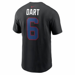 Jaxson Dart New York Giants Name & Number T-Shirt - Black discount