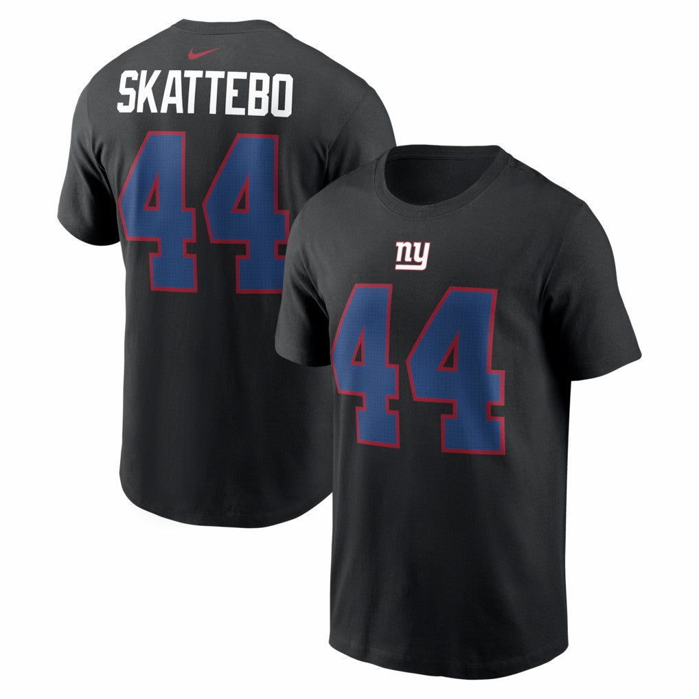 Cam Skattebo New York Giants Name & Number T-Shirt - Black on sale
