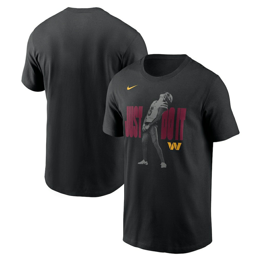 Jayden Daniels Washington Commanders Just Do It T-Shirt - Black on sale