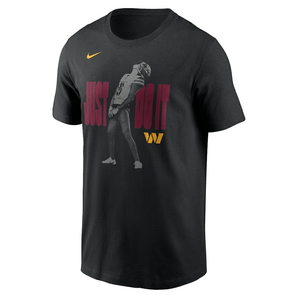 Jayden Daniels Washington Commanders Just Do It T-Shirt - Black on sale