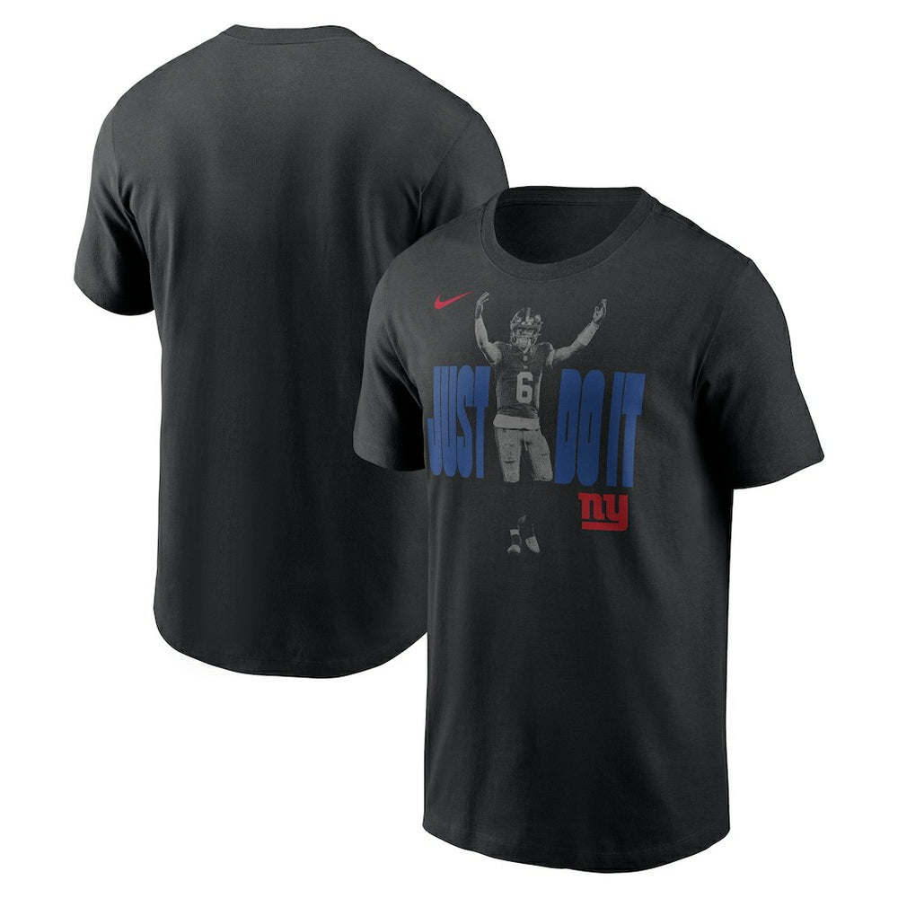 Jaxson Dart New York Giants Just Do It T-Shirt - Black online