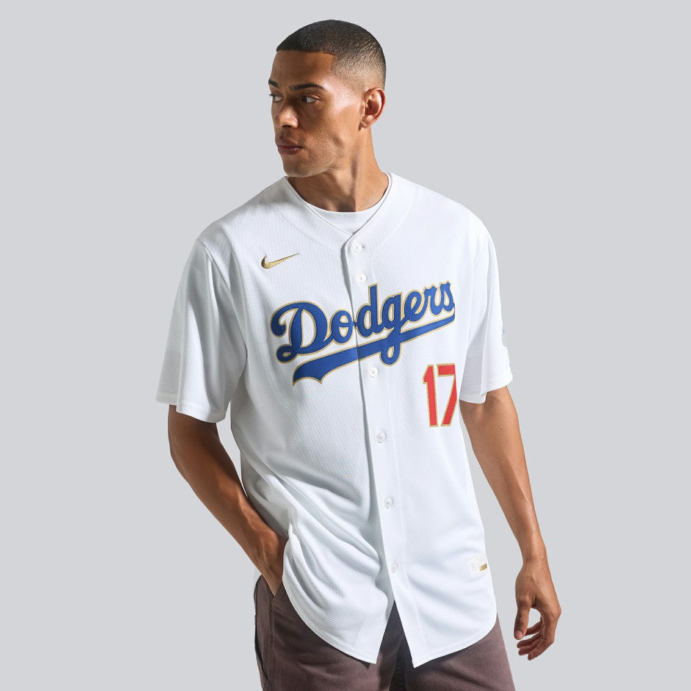 Shohei Ohtani Los Angeles Dodgers 2026 Gold Collection Kanji Stadium Jersey White