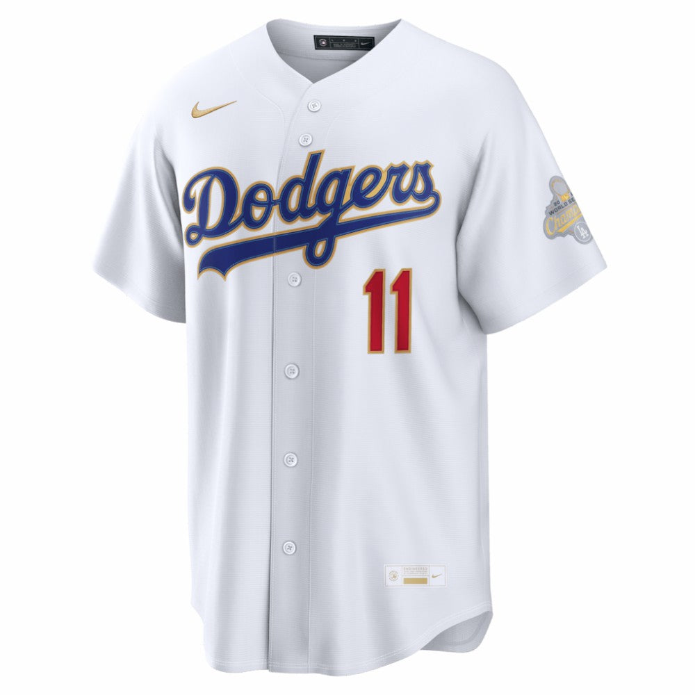 Roki Sasaki Los Angeles Dodgers 2026 Gold Collection Stadium Jersey White