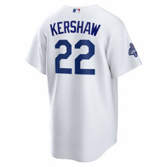 Clayton Kershaw Los Angeles Dodgers Home 2025 World Series Champions Replica Jersey White