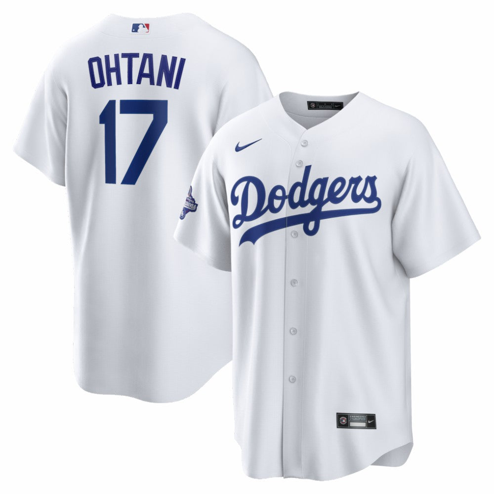 Shohei Ohtani Los Angeles Dodgers 2025 World Series Champions Home Replica Jersey White