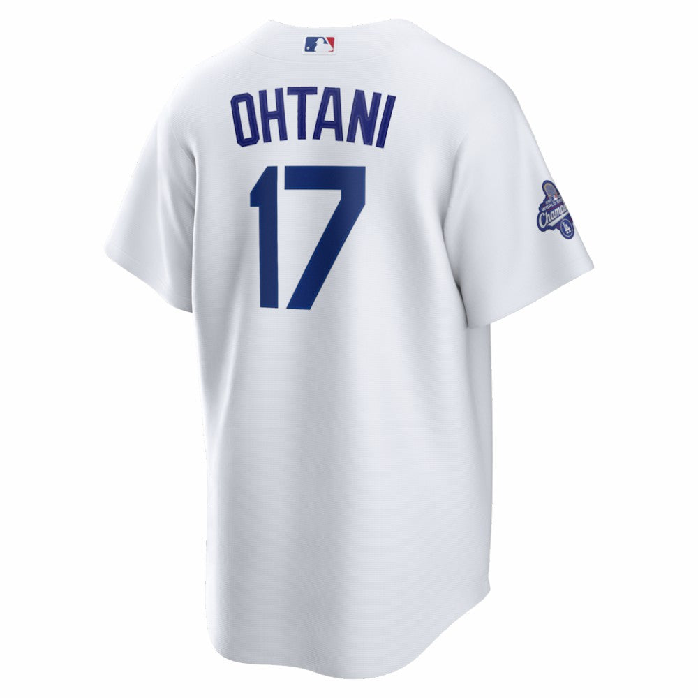 Shohei Ohtani Los Angeles Dodgers 2025 World Series Champions Home Replica Jersey White