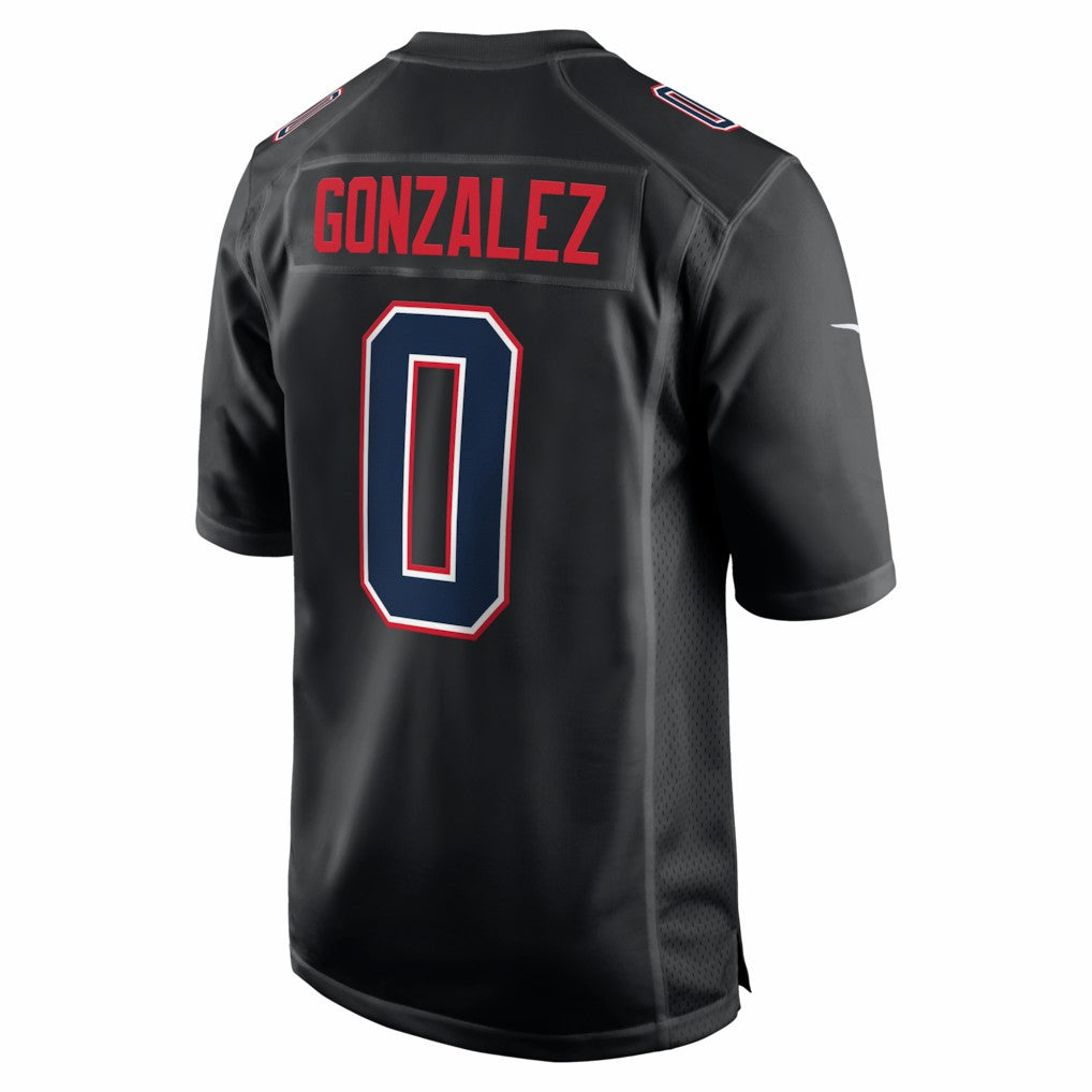Christian Gonzalez New England Patriots Super Bowl LX Patch Carbon Fashion Game Jersey - Black online