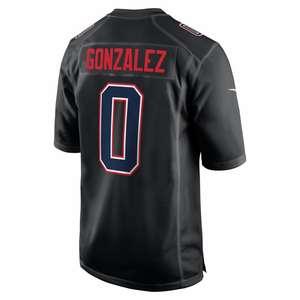 Christian Gonzalez New England Patriots Super Bowl LX Patch Carbon Fashion Game Jersey - Black online