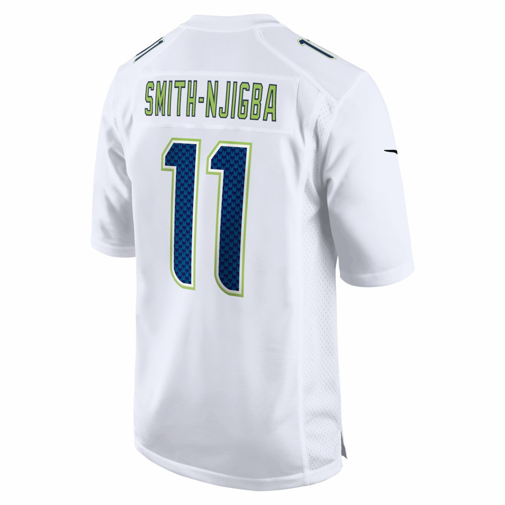 Jaxon Smith-Njigba Seattle Seahawks Super Bowl LX Patch Tundra Fashion Game Jersey - White online
