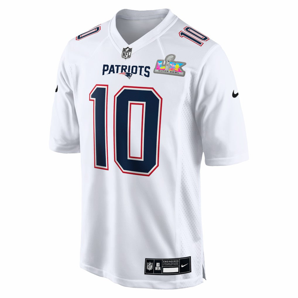 Drake Maye New England Patriots Super Bowl LX Patch Tundra Fashion Game Jersey - White discount