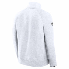 Drake Maye New England Patriots Super Bowl LX Opening Night Tech Fleece Half-Zip Sweatshirt - Gray cheap