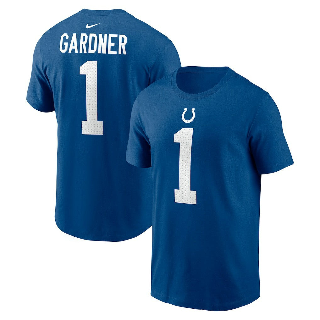 Ahmad Sauce Gardner Indianapolis Colts Player Name & Number T-Shirt - Royal cheap