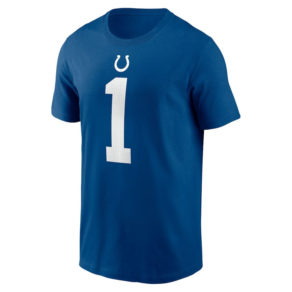 Ahmad Sauce Gardner Indianapolis Colts Player Name & Number T-Shirt - Royal cheap