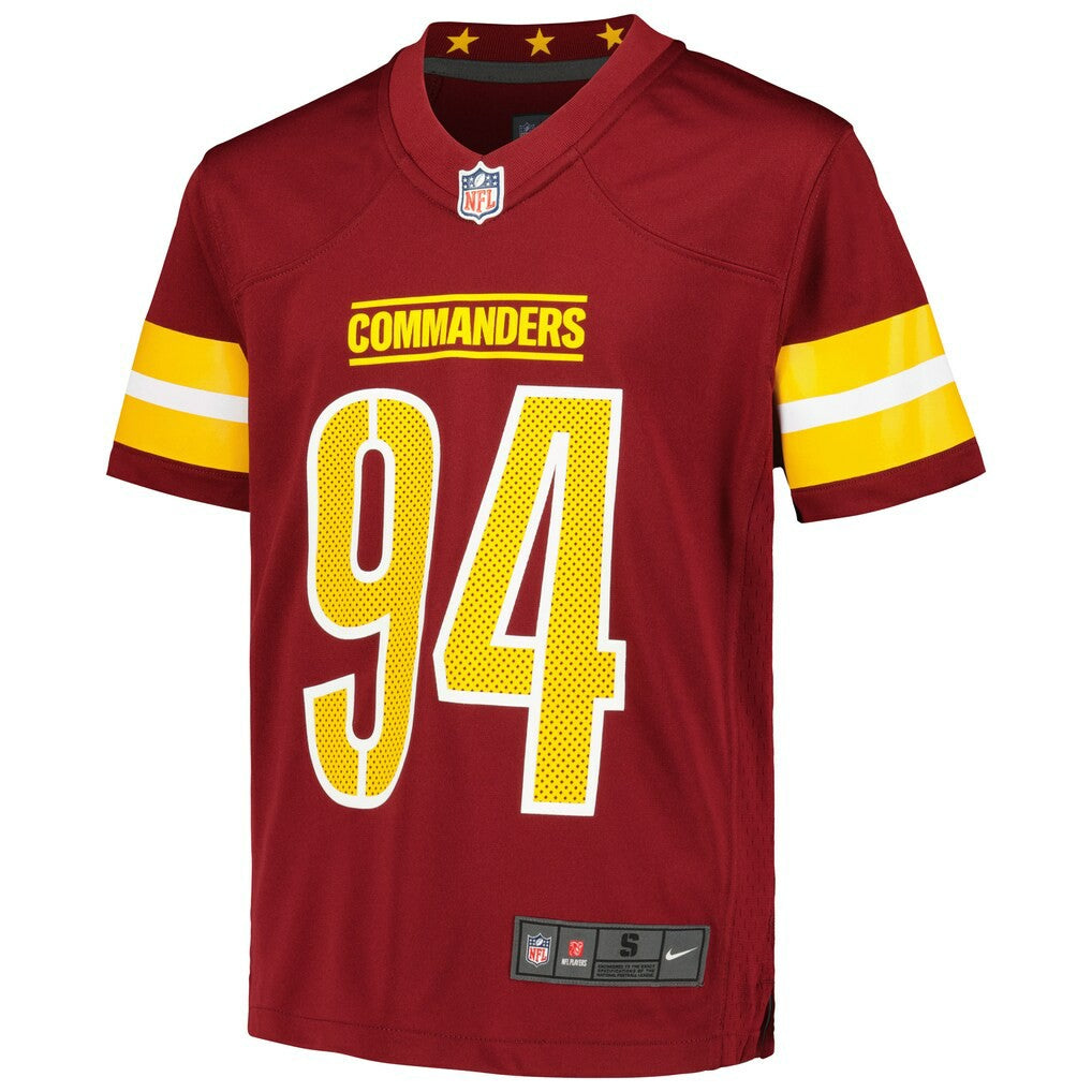Daron Payne Washington Commanders Youth Game Jersey - Burgundy on sale