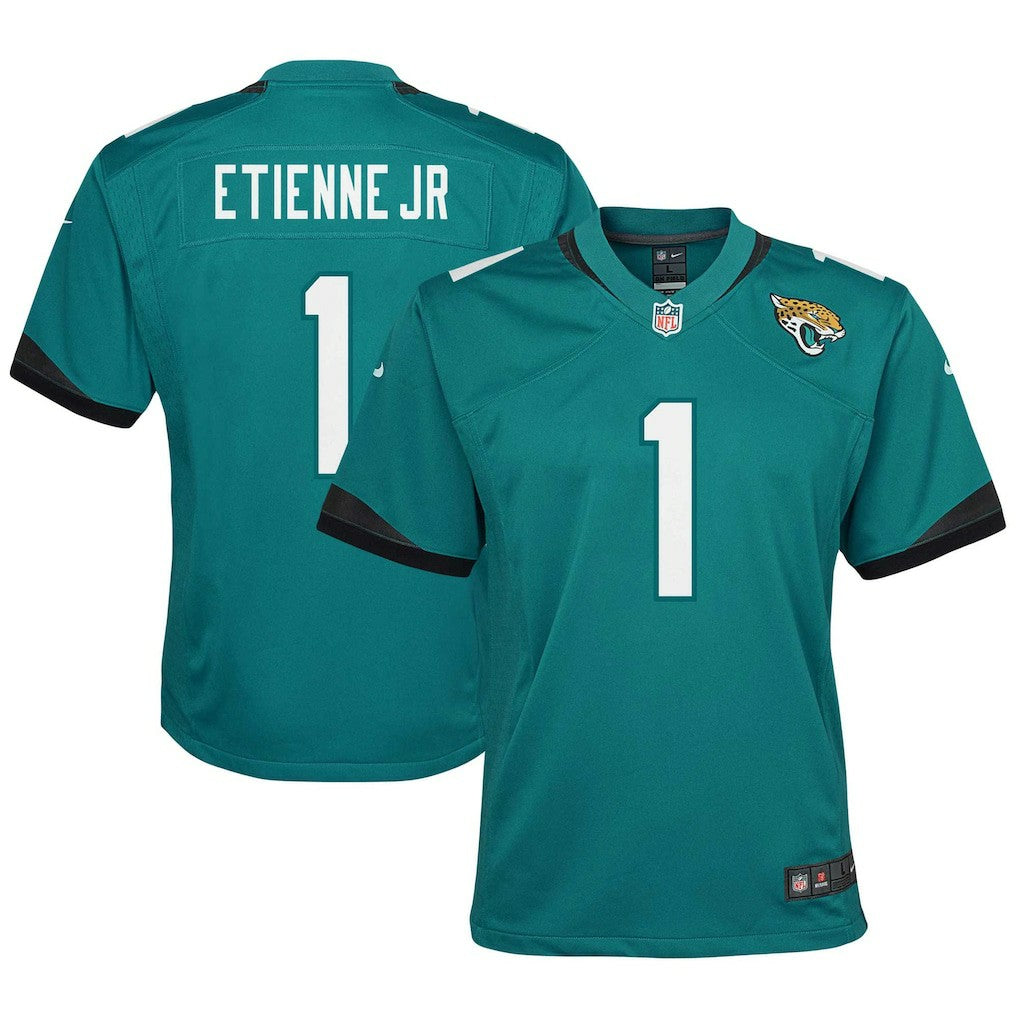 Travis Etienne Jacksonville Jaguars Youth Game Jersey - Teal sale