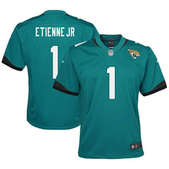 Travis Etienne Jacksonville Jaguars Youth Game Jersey - Teal sale