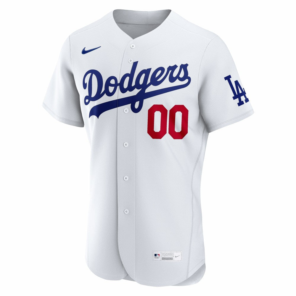 Los Angeles Dodgers Home Authentic Custom Jersey White
