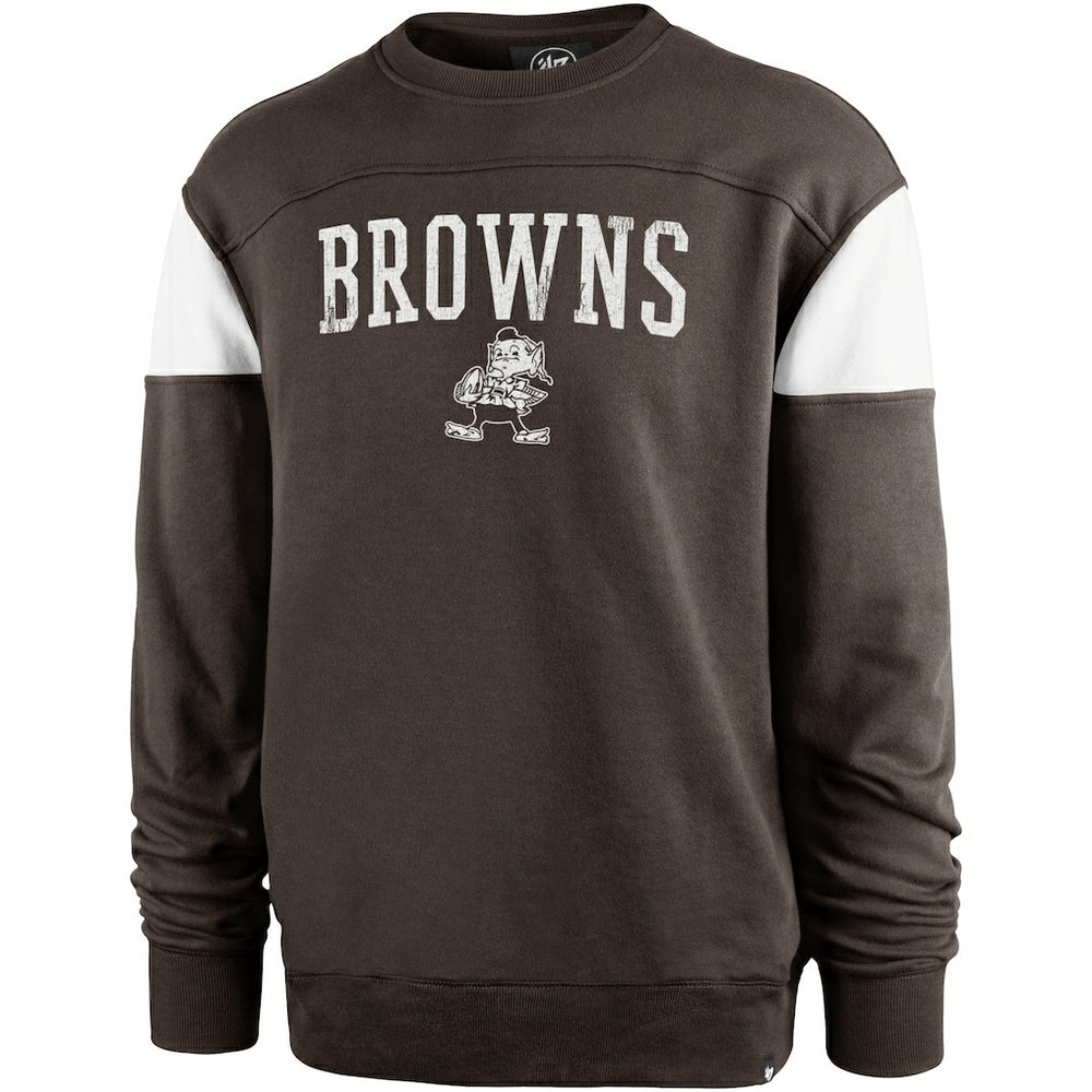 Cleveland Browns '47 Groundbreaker Onset Pullover Sweatshirt - Brown outlet