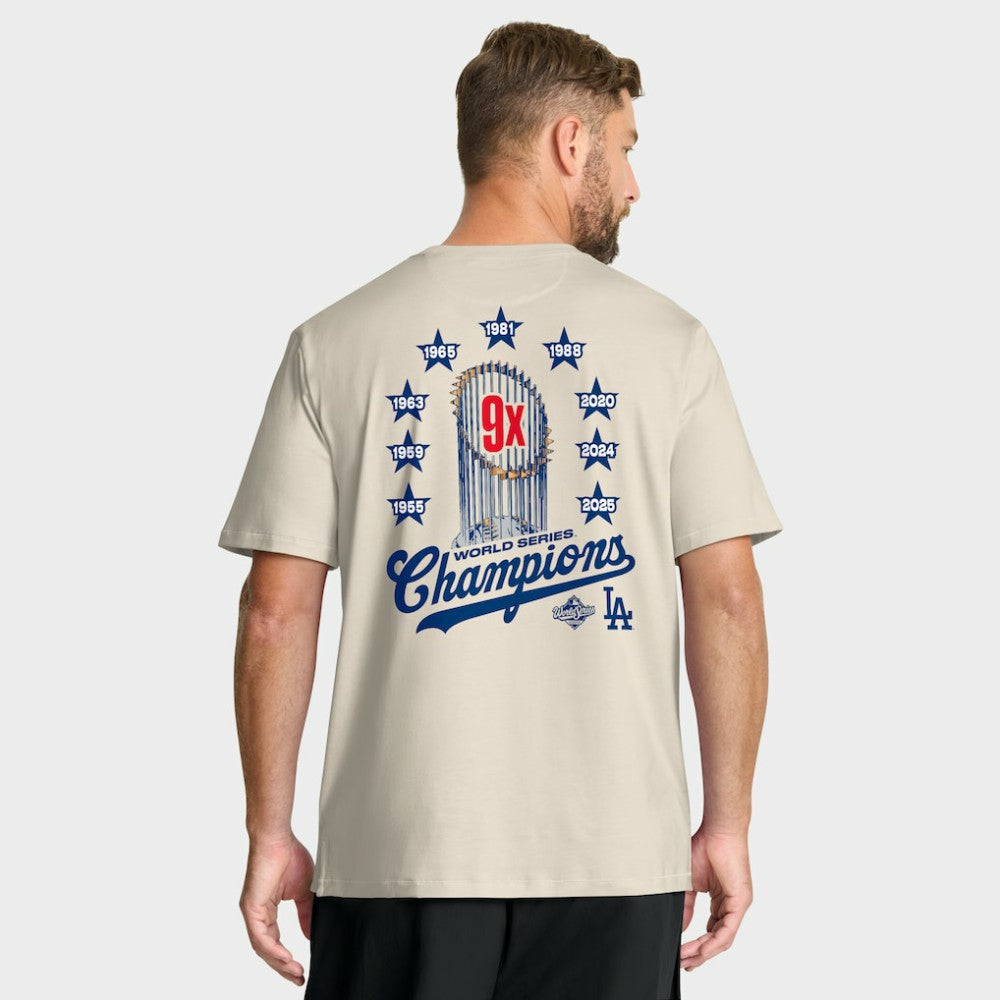 Los Angeles Dodgers Local 9x Champs T-Shirt Tan